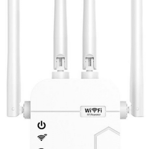 Q6Max 1200M dual band 4-antenna smart WiFi repeater, 2.4GHz and 5GHz, 1WAN+1LAN, US/EU/UK/AU plugs, white and black colors, 50pcs per carton, distributor hot seller, fast turnover, ideal for distributor stocking and cross-border e-commerce bulk orders.