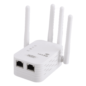 XL-Q2Max 1200M dual band WiFi repeater, 2.4GHz and 5GHz, MTK chipset, 1WAN+1LAN, US/EU plugs, white, 50pcs per carton, bulk export wholesale, ideal for FBA sellers and overseas warehouse stocking, OEM available.