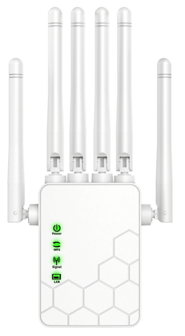 XL-Q3pro 450M 6-antenna smart WiFi repeater, QCA chipset, 1WAN+1LAN, US/EU/UK/AU plugs, white black pink yellow colors, 60pcs per carton, hotel bulk supply wholesale, OEM white label available, ideal for hotel chains, apartment complexes, school dorms, and hospital wards.