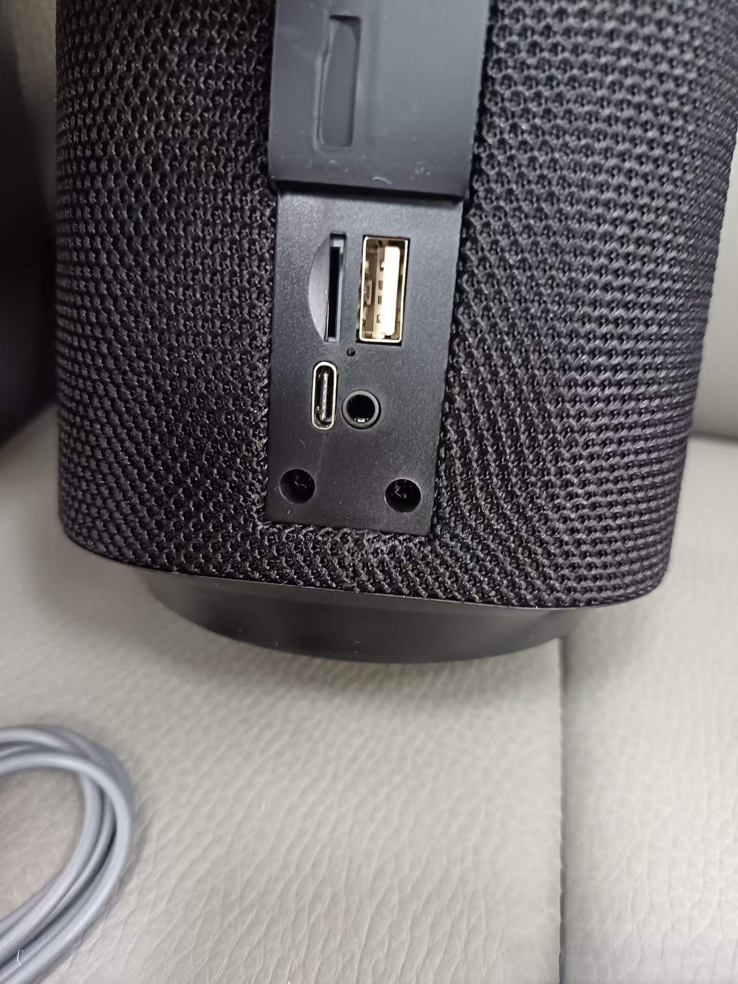 Fabric Bluetooth speaker TWS pairing USB TF card AUX input – limited stock 300 pieces