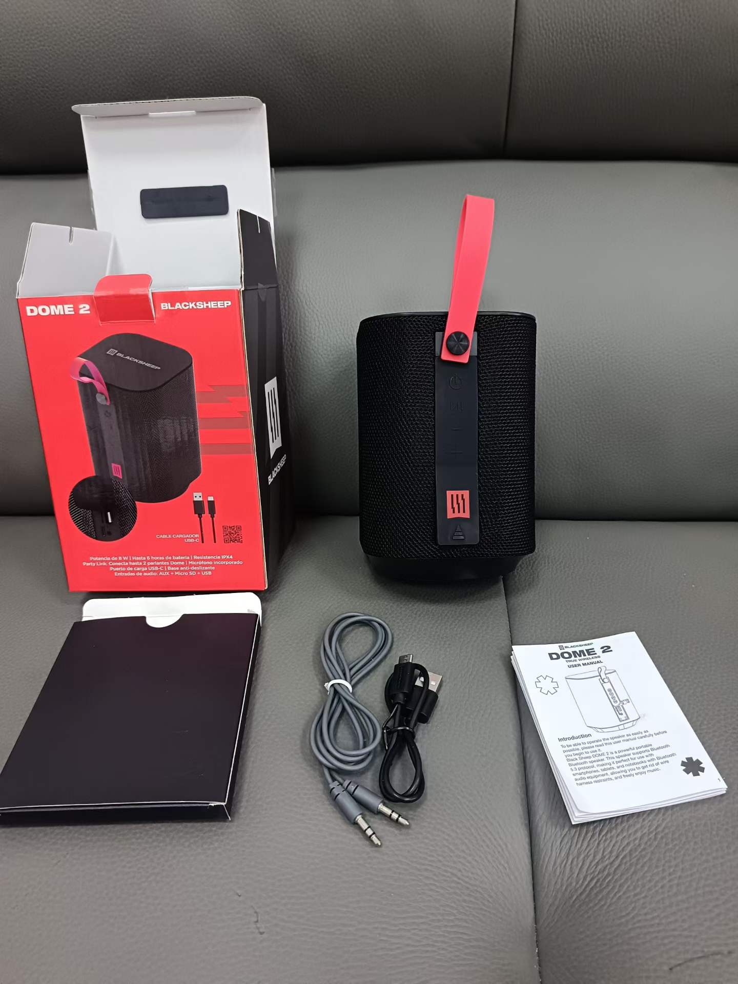 Fabric Bluetooth speaker TWS pairing USB TF card AUX input – limited stock 300 pieces